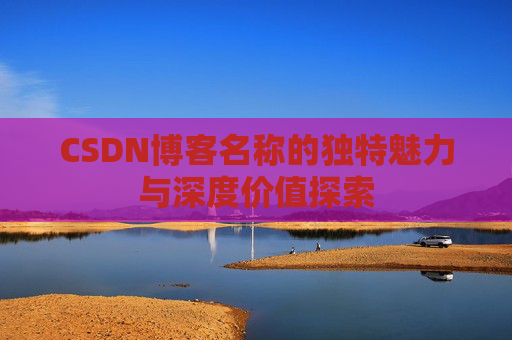 CSDN博客名称的独特魅力与深度价值探索